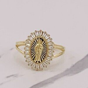 10k gold ring - Saint Jude - San Judas Size 8.5